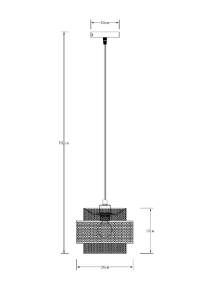 Подвесной светильник Arte Lamp GRID A7069SP-1GO
